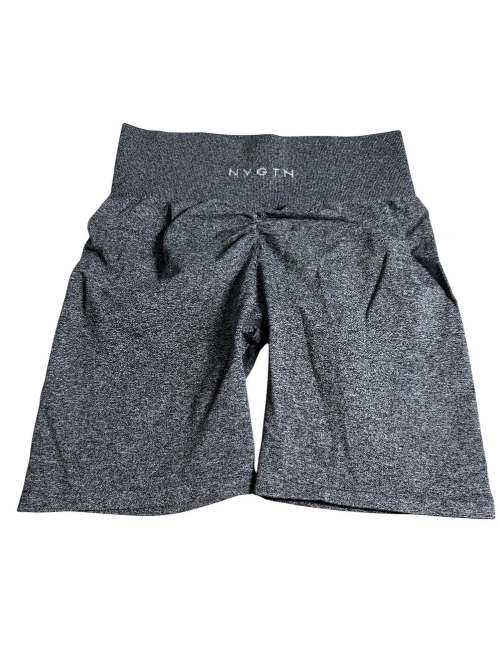 NVGTN Charcoal Heather High-Waist Biker Shorts